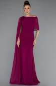 Long Plum Chiffon Evening Dress ABU5418