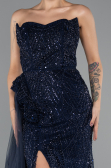 Long Navy Blue Evening Dress ABU5425