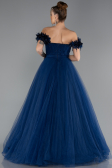 Long Navy Blue Evening Dress ABU5432