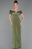 Long Olive Drab Evening Dress ABU5440