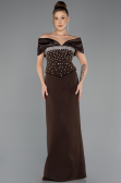 Long Dark Brown Evening Dress ABU5440