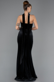 Long Black Velvet Evening Dress ABU5437