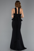 Long Black Chiffon Evening Dress ABU5457
