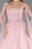 Long Powder Color Haute Couture Dress ABU5466