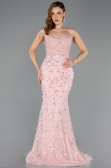Long Powder Color Special Design Engagement Dress ABU5458
