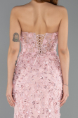 Long Powder Color Special Design Engagement Dress ABU5458
