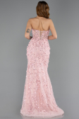 Long Powder Color Special Design Engagement Dress ABU5458