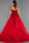 Long Red Special Design Engagement Dress ABU5460