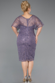 Lavender Midi Plus Size Cocktail Dress ABK2372