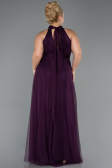 Purple Long Plus Size Evening Dress ABU3253