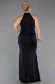 Long Black Large Size Dress ABU5427