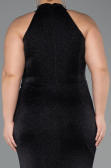 Long Black Large Size Dress ABU5427