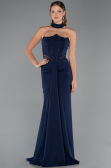 Long Navy Blue Evening Dress ABU5476