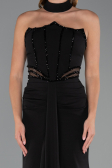Long Black Evening Dress ABU5476