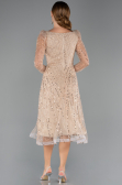 Midi Gold Beaded Cocktail Dress ABK2469