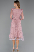 Midi Powder Color Beaded Cocktail Dress ABK2469