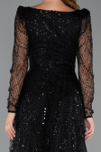 Midi Black Beaded Cocktail Dress ABK2469