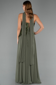 Long Olive Drab Chiffon Evening Dress ABU5486