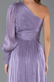 Long Lavender Chiffon Evening Dress ABU5489