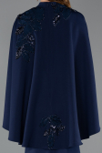 Long Navy Blue Mermaid Evening Gown ABU5485