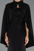 Long Black Mermaid Evening Gown ABU5485