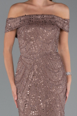 Long Copper Beaded Evening Dress ABU5492