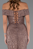 Long Copper Beaded Evening Dress ABU5492