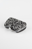 Black-Silver Stony Night Bag SH828