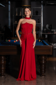 Long Red Evening Dress ABU5476