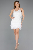White Short Invitation Dress ABK1629