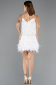 White Short Invitation Dress ABK1629