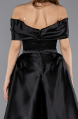 Long Black Beaded Evening Dress ABU5503