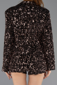 Short Copper Sequined Velvet Party Dress ABK2478