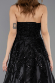 Long Black Beaded Evening Dress ABU5511