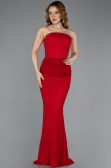 Long Red Dantelle Evening Dress ABU5510