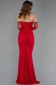 Long Red Dantelle Evening Dress ABU5510