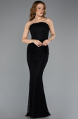 Long Black Dantelle Evening Dress ABU5510