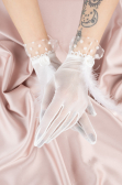 White Bridal Glove SD5003