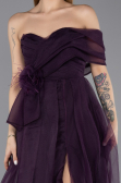 Long Dark Purple Evening Dress ABU5528