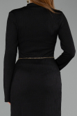 Midi Black Party Dress ABK2485