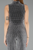 Long Black-Silver Party Dress ABU5533