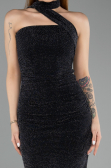 Midi Black Cocktail Dress ABK2489