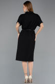 Midi Black Cocktail Dress ABK2494