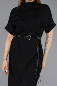 Midi Black Cocktail Dress ABK2494