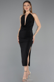 Midi Black Party Dress ABK2495