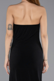 Midi Black Party Dress ABK2495