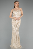 Long Beige Evening Dress ABU5537