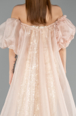 Long Beige Evening Dress ABU5537