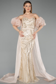 Long Beige Evening Dress ABU5537
