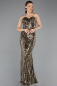 Long Olive Drab Evening Dress ABU5537